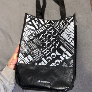 LULULEMON black reuseable tote :)